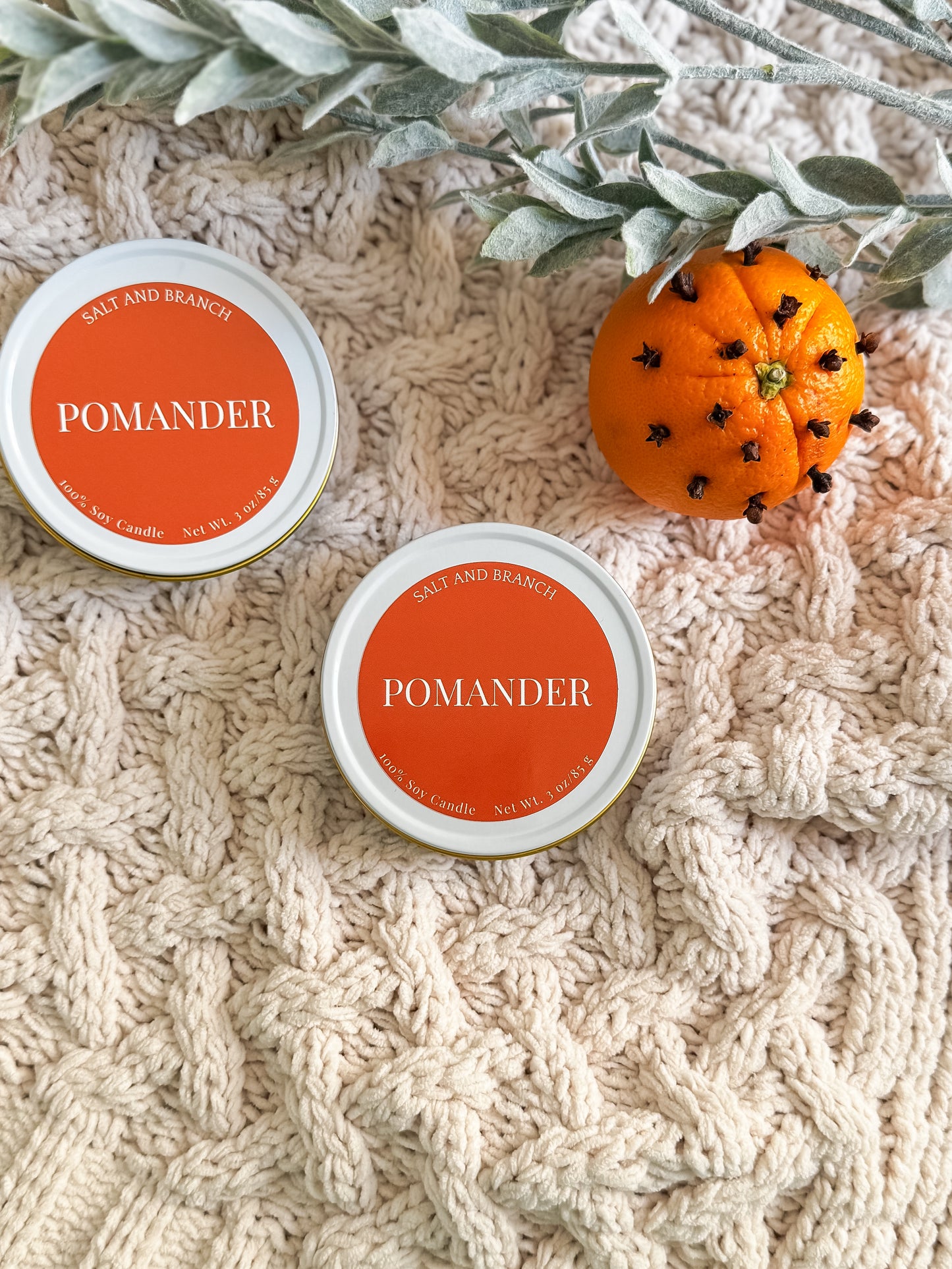 Pomander Soy Candle Travel Tin