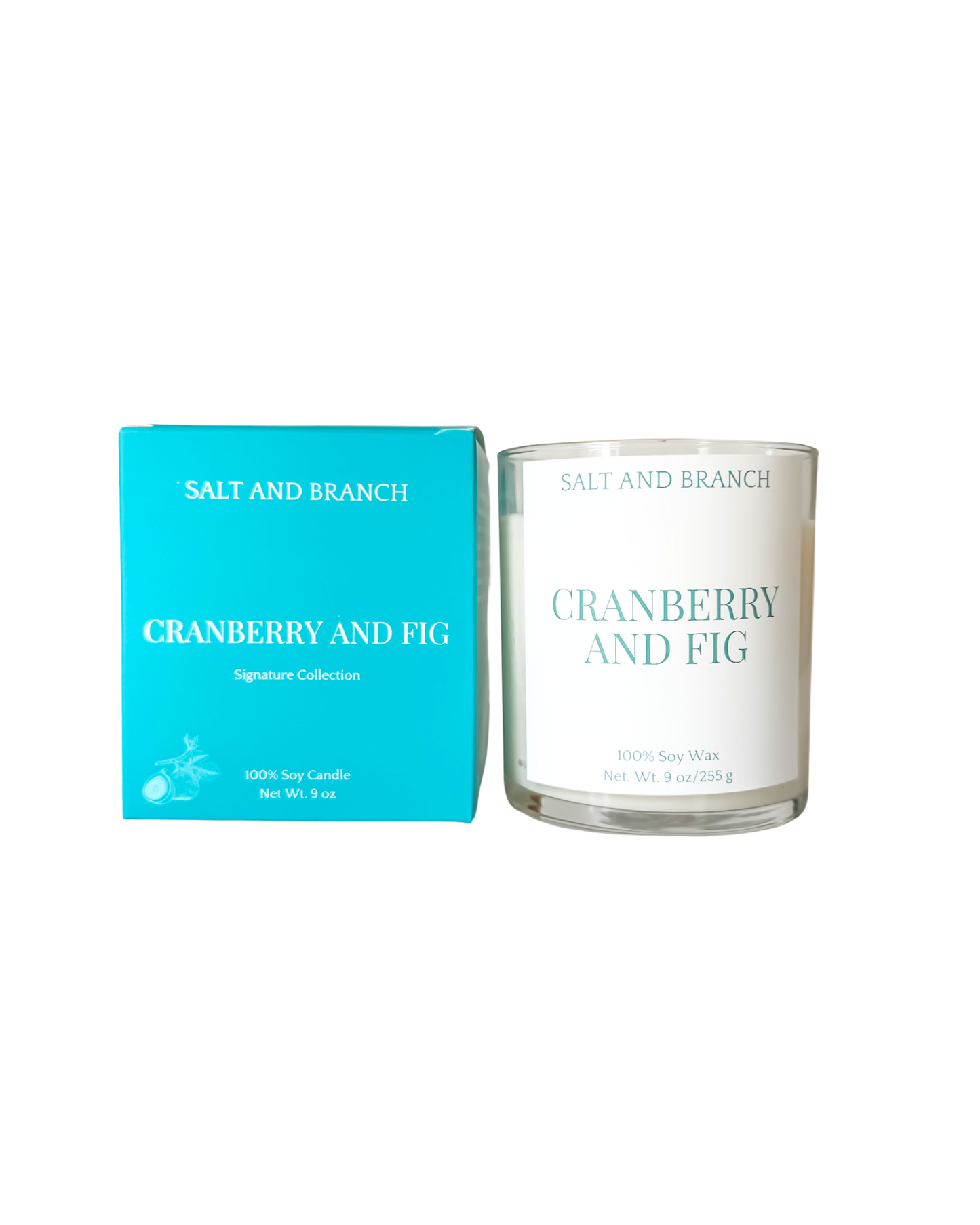 Cranberry and Fig Soy Candle - Salt and Branch