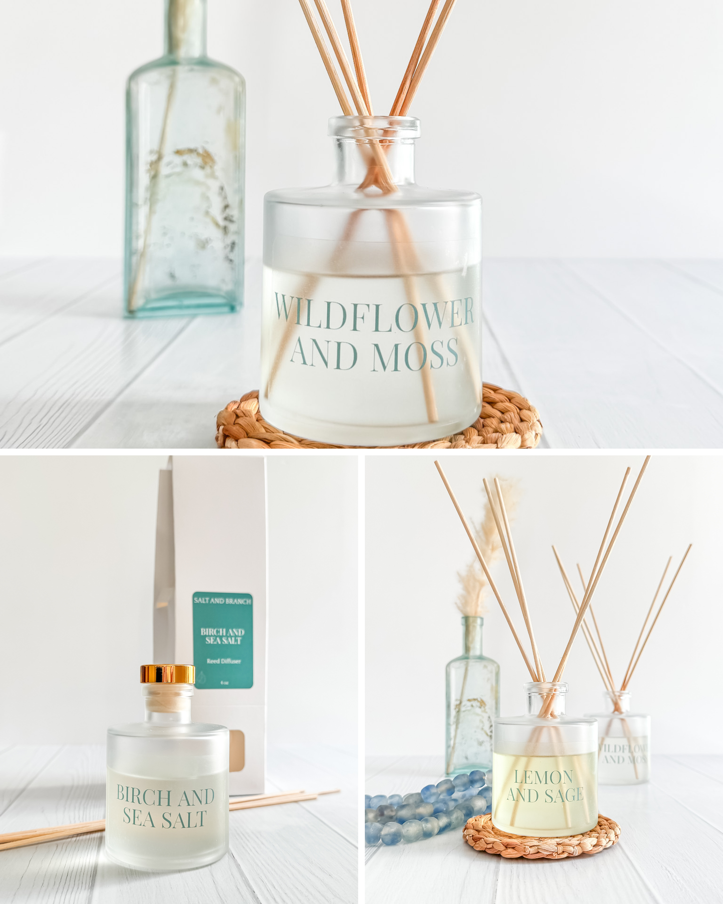 Reed diffuser making class Salt and Branch at Sandpaper Factory Rockland MA