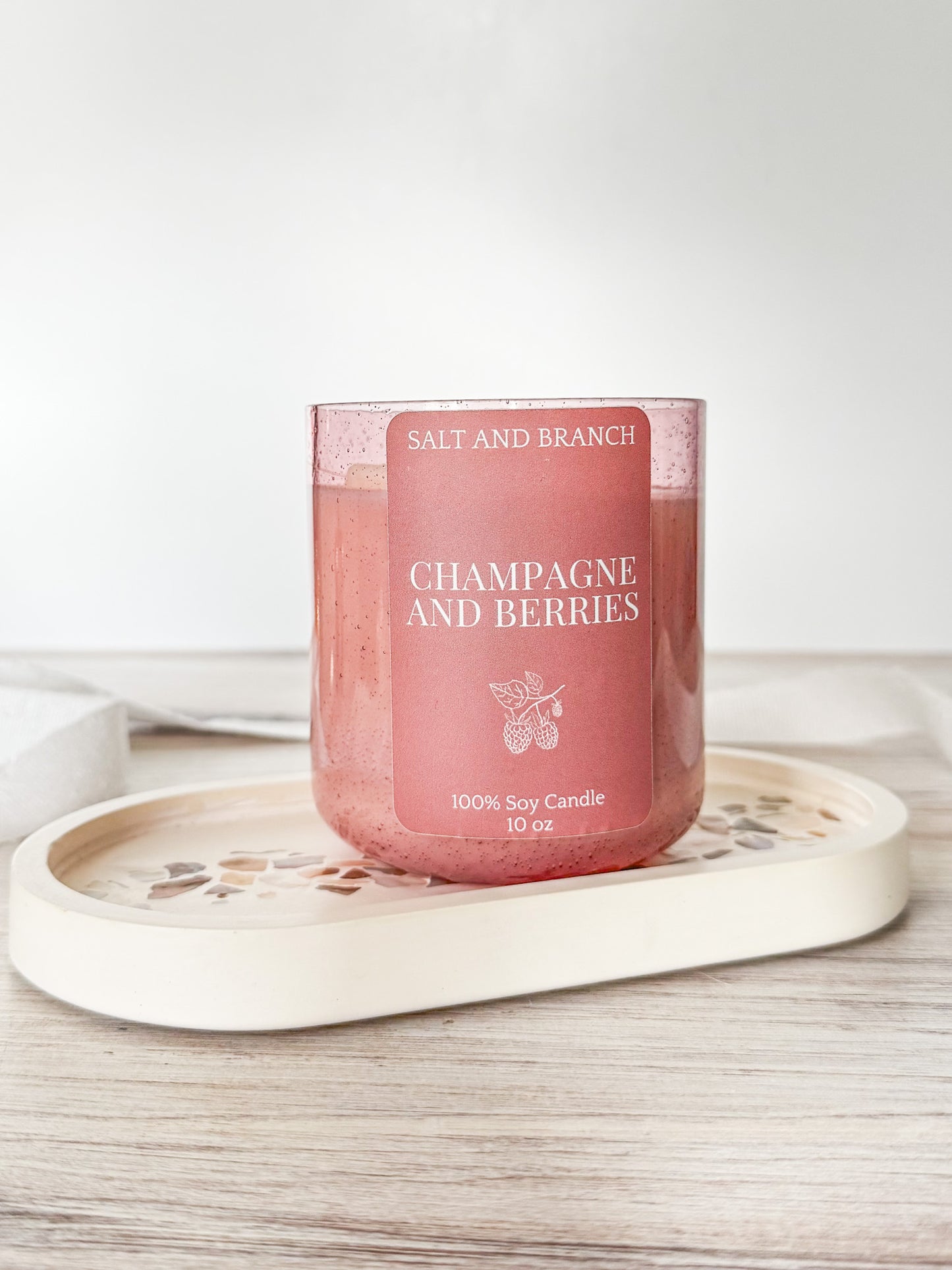 Champagne and Berries Soy Candle - Salt and Branch