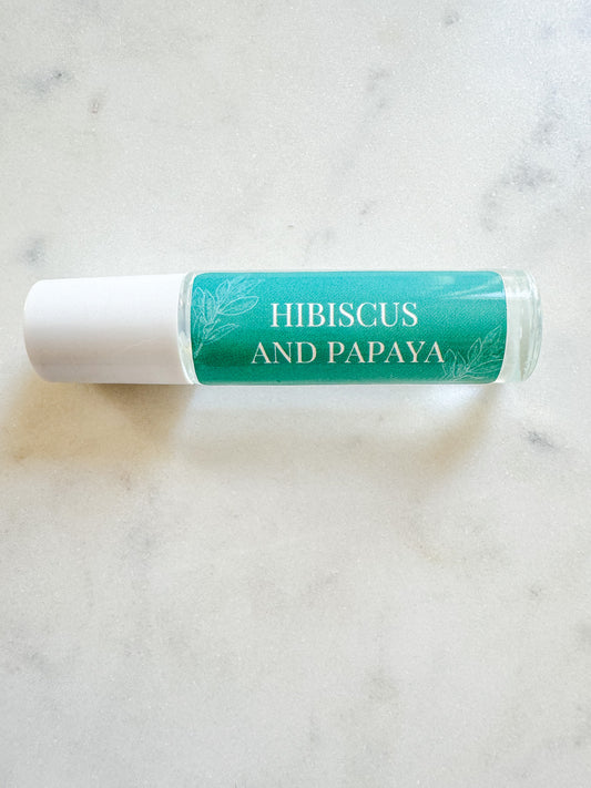 Hibiscus and Papaya Rollerball Perfume - Salt and Branch