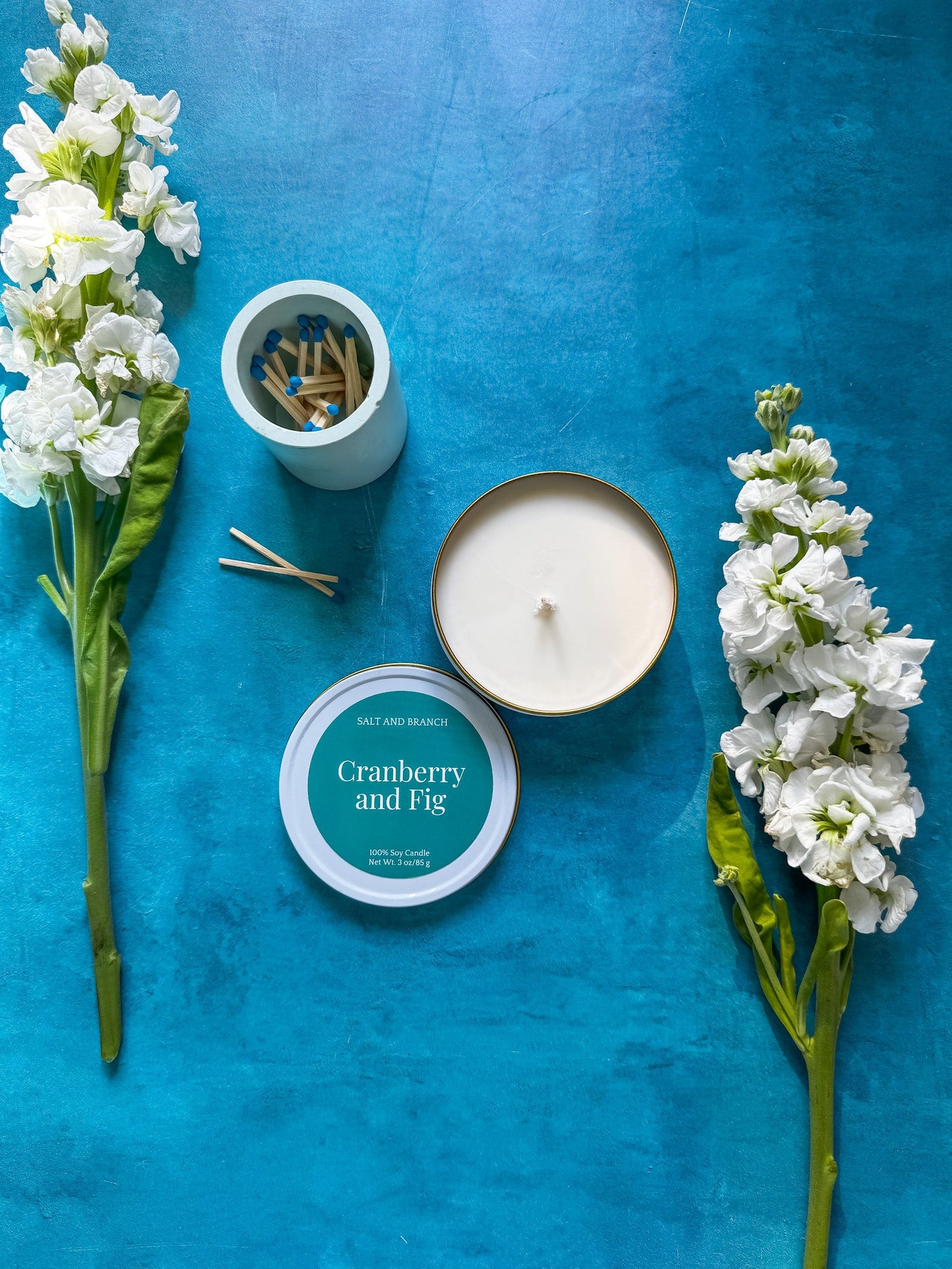 White Candle Tins - 3 oz