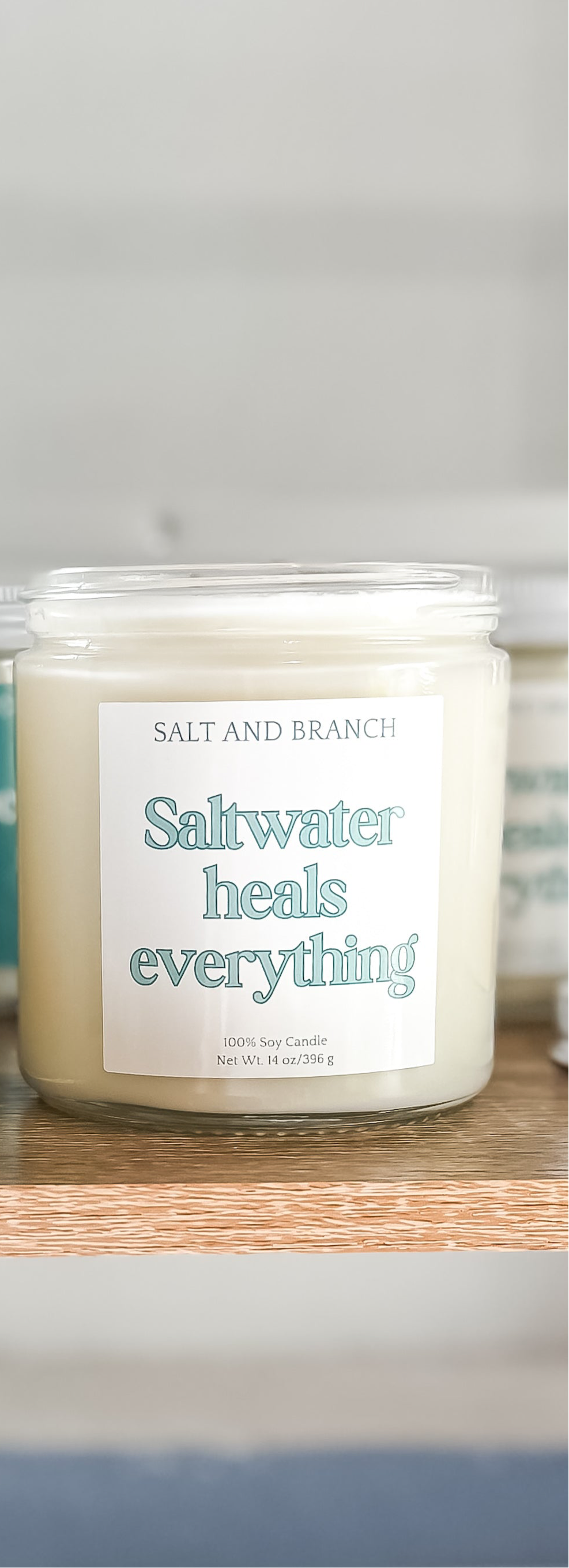 Saltwater Heals Everything Soy Candle - Salt and Branch