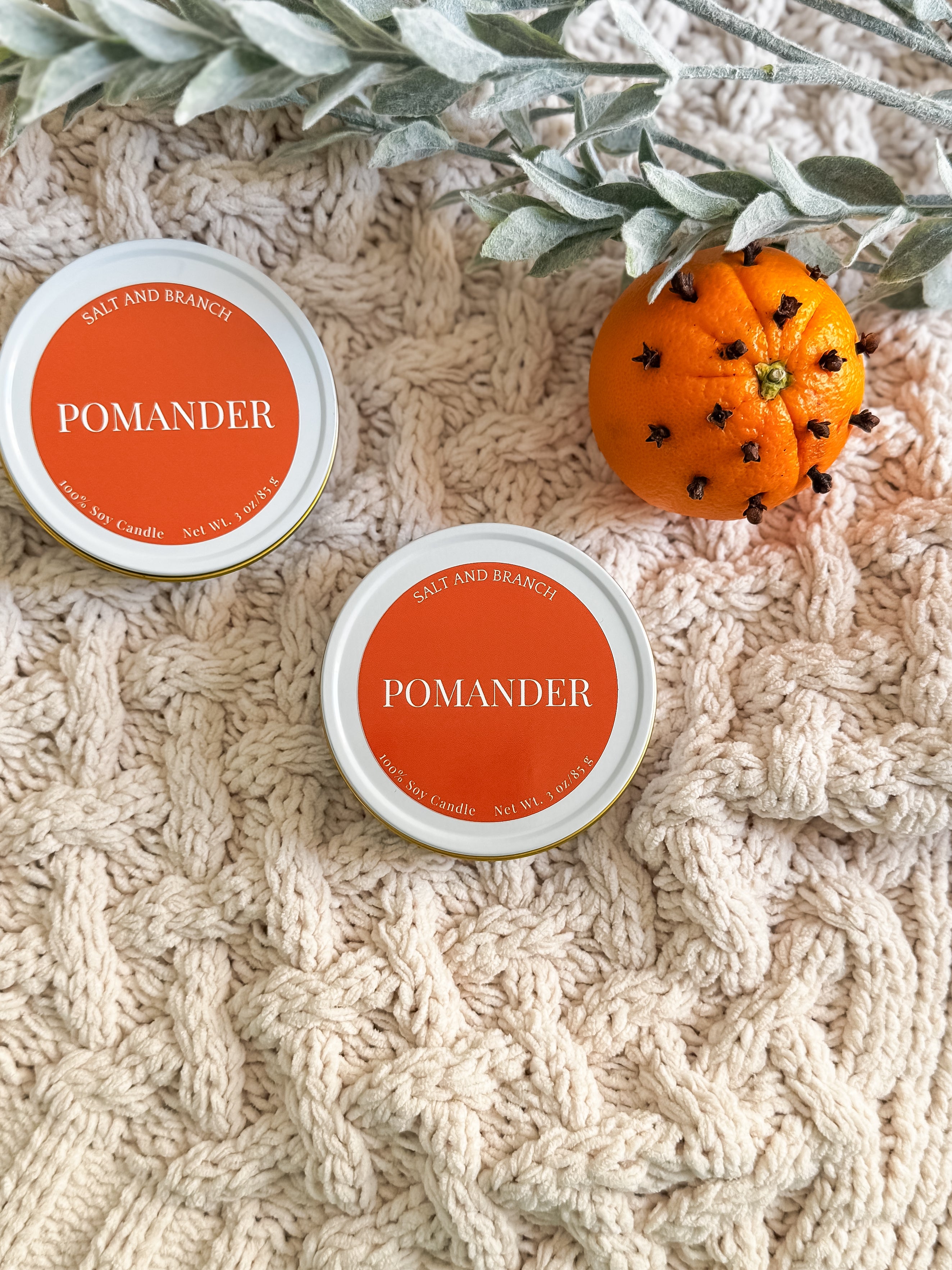 Pomander Soy Candle Travel Tin - Salt and Branch