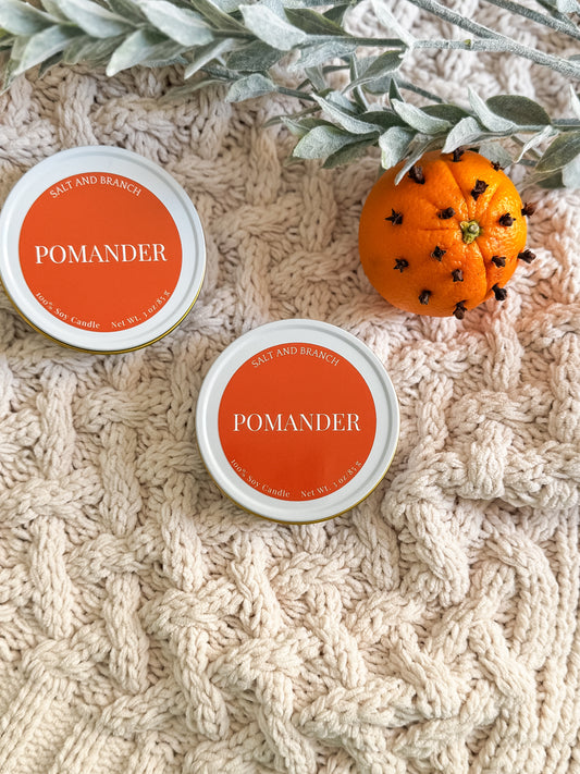 Pomander Soy Candle Travel Tin
