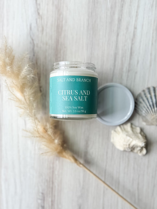 Citrus and Sea Salt Soy Candle - Salt and Branch