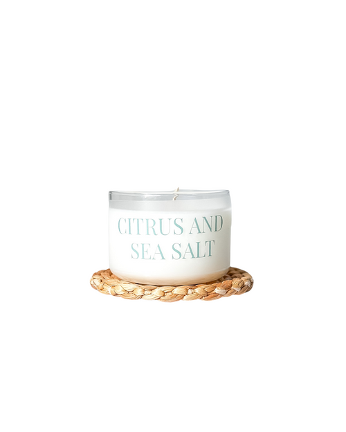 Citrus and Sea Salt Mini Tumbler Soy Candle - Salt and Branch