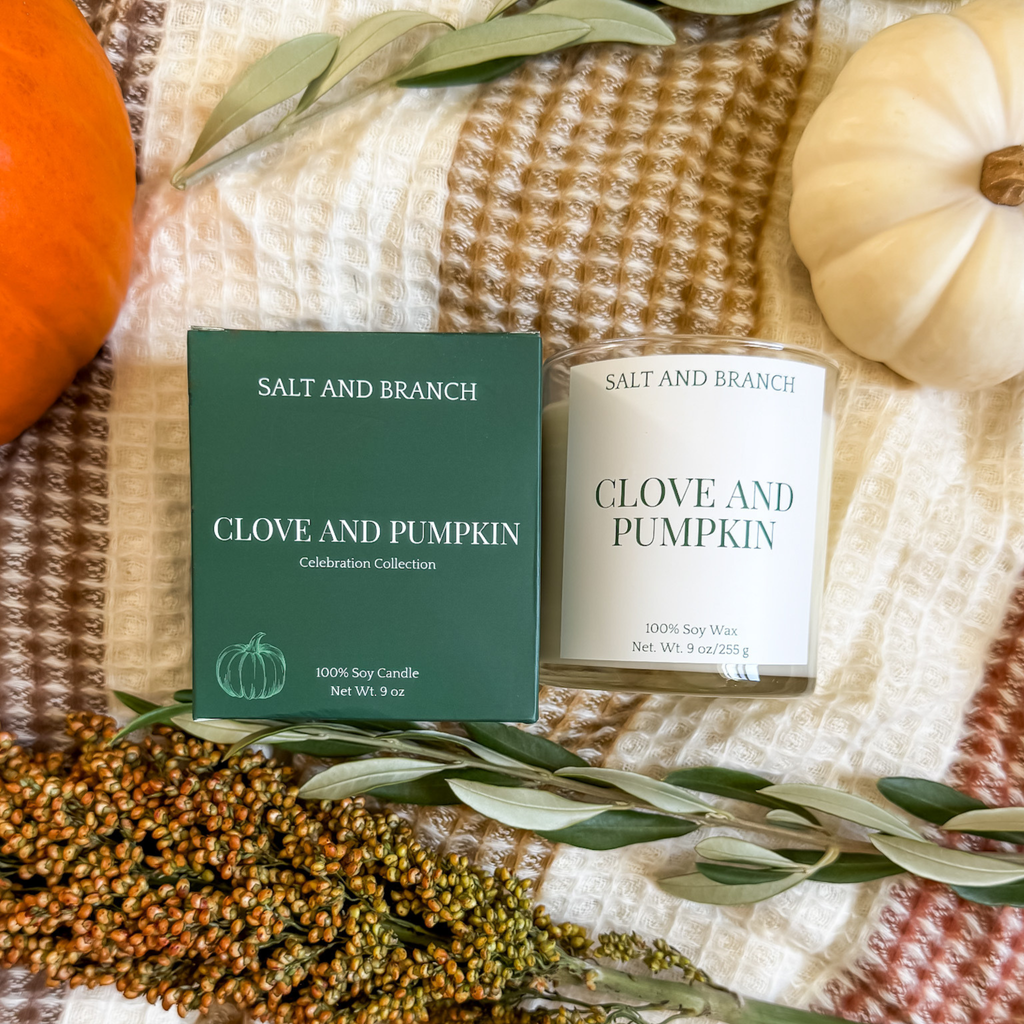 Clove and Pumpkin Soy Candle - Salt and Branch