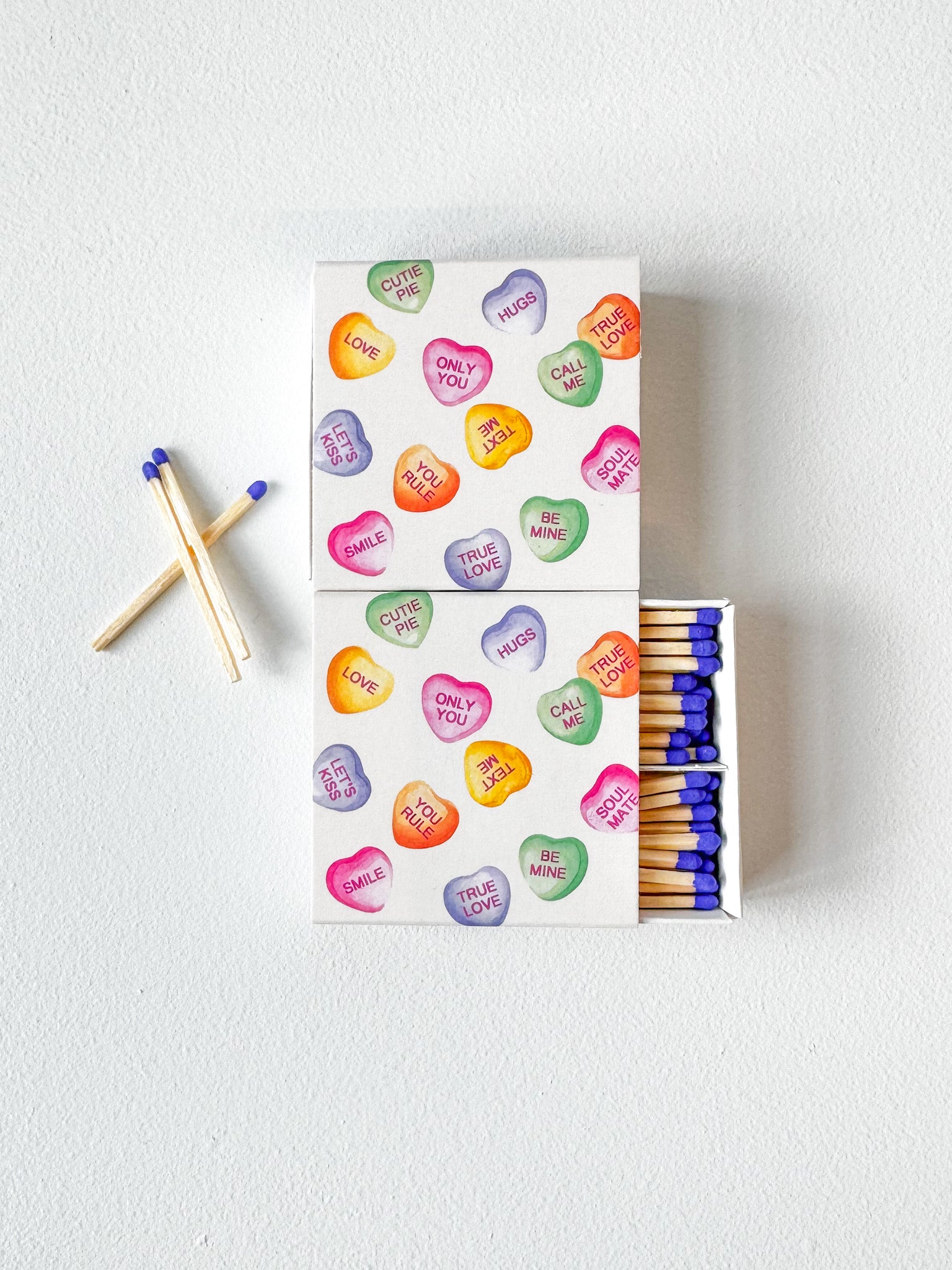 Conversation Hearts Matches - Salt and Branch
