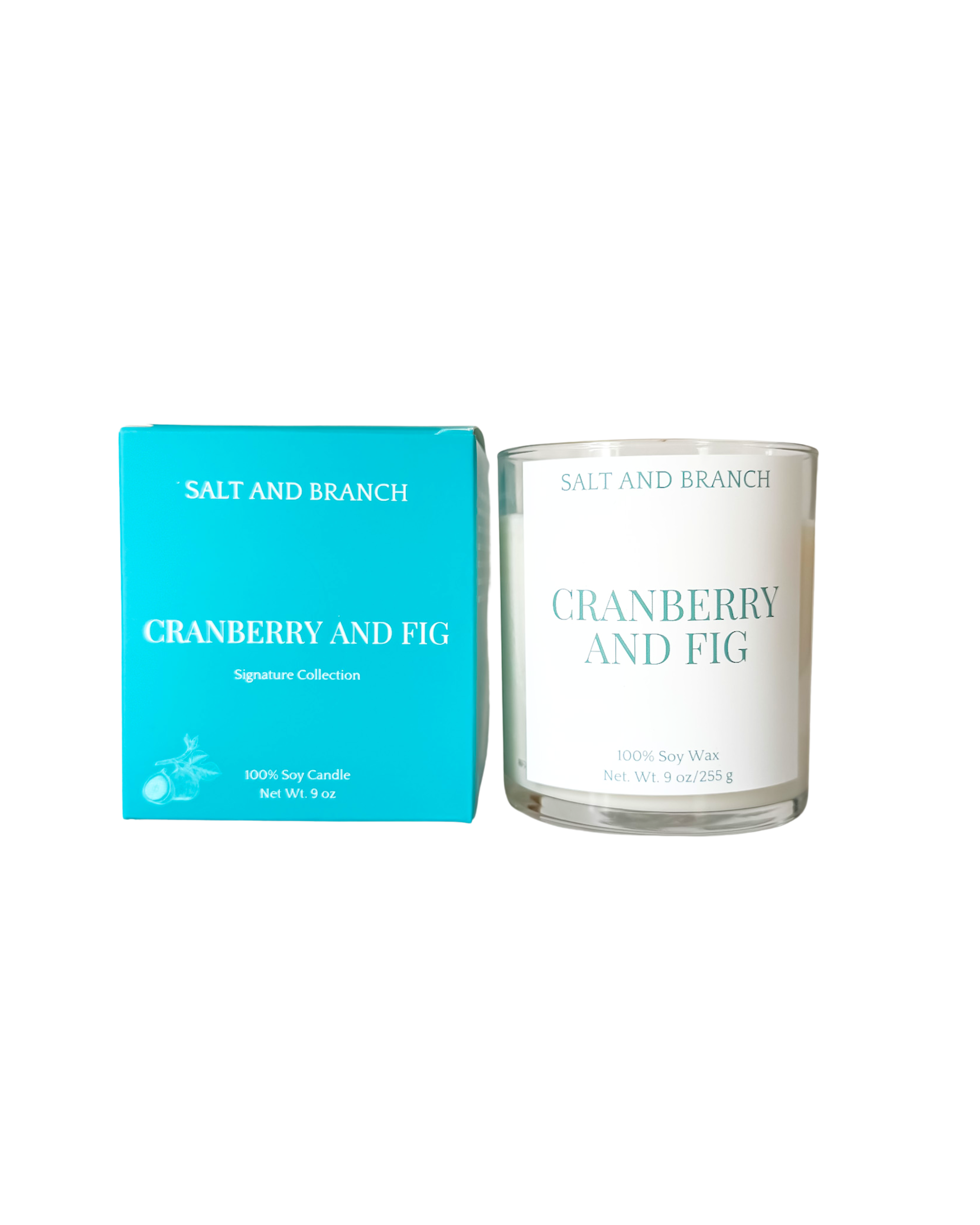 Cranberry and Fig Soy Candle - Salt and Branch