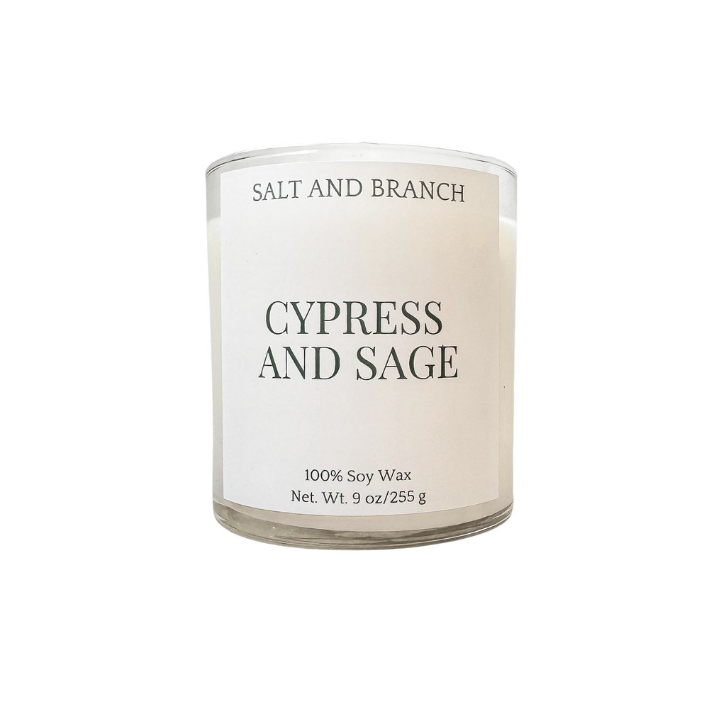 Cypress and Sage Soy Candle - Salt and Branch