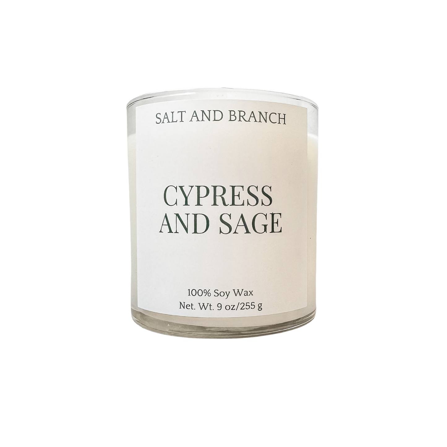 Cypress and Sage Soy Candle - Salt and Branch