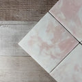 Rose Gold and White Ceramic Candle Coaster - Salt and Branch