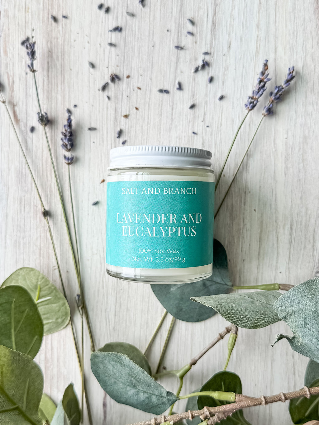 Lavender and Eucalyptus Soy Candle - Salt and Branch