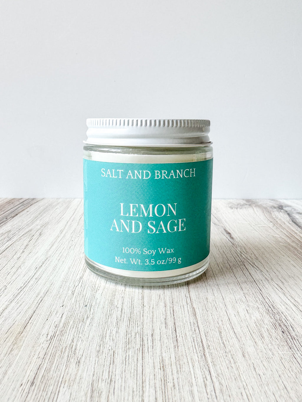 Lemon and Sage Soy Candle - Salt and Branch