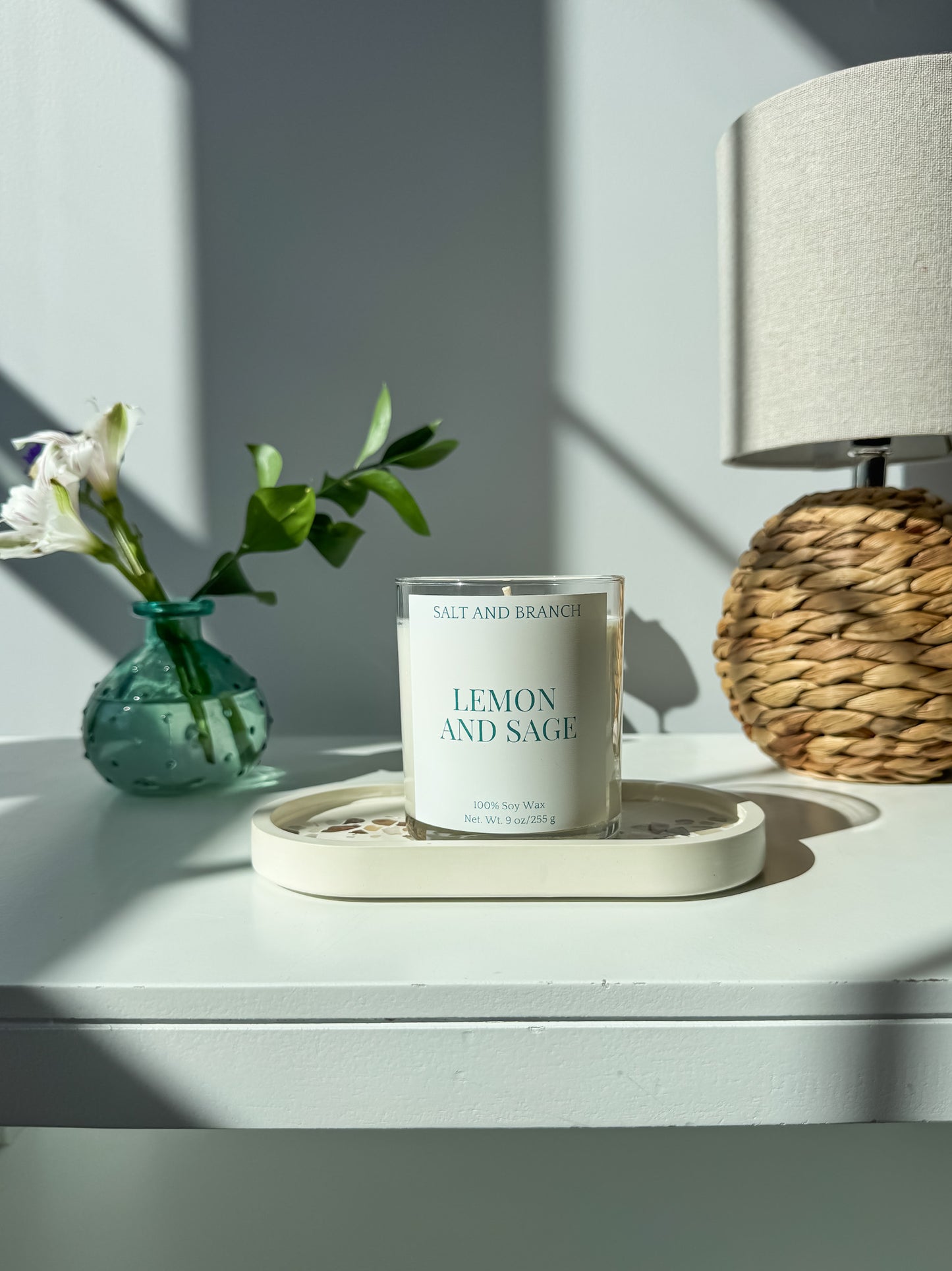 Lemon and Sage soy candle - Salt and Branch