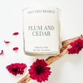 Plum and Cedar Soy Candle - Salt and Branch