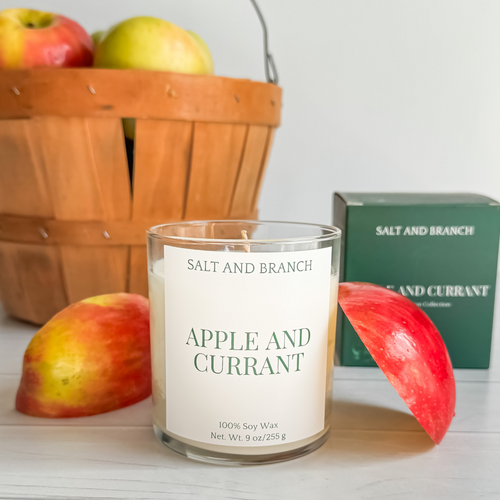Apple and Currant Soy Candle - Salt and Branch