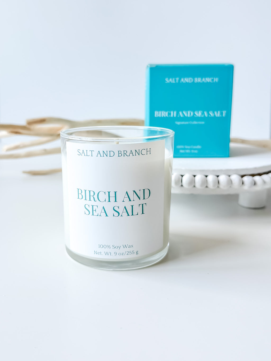 Birch and Sea Salt Soy Candle - Salt and Branch