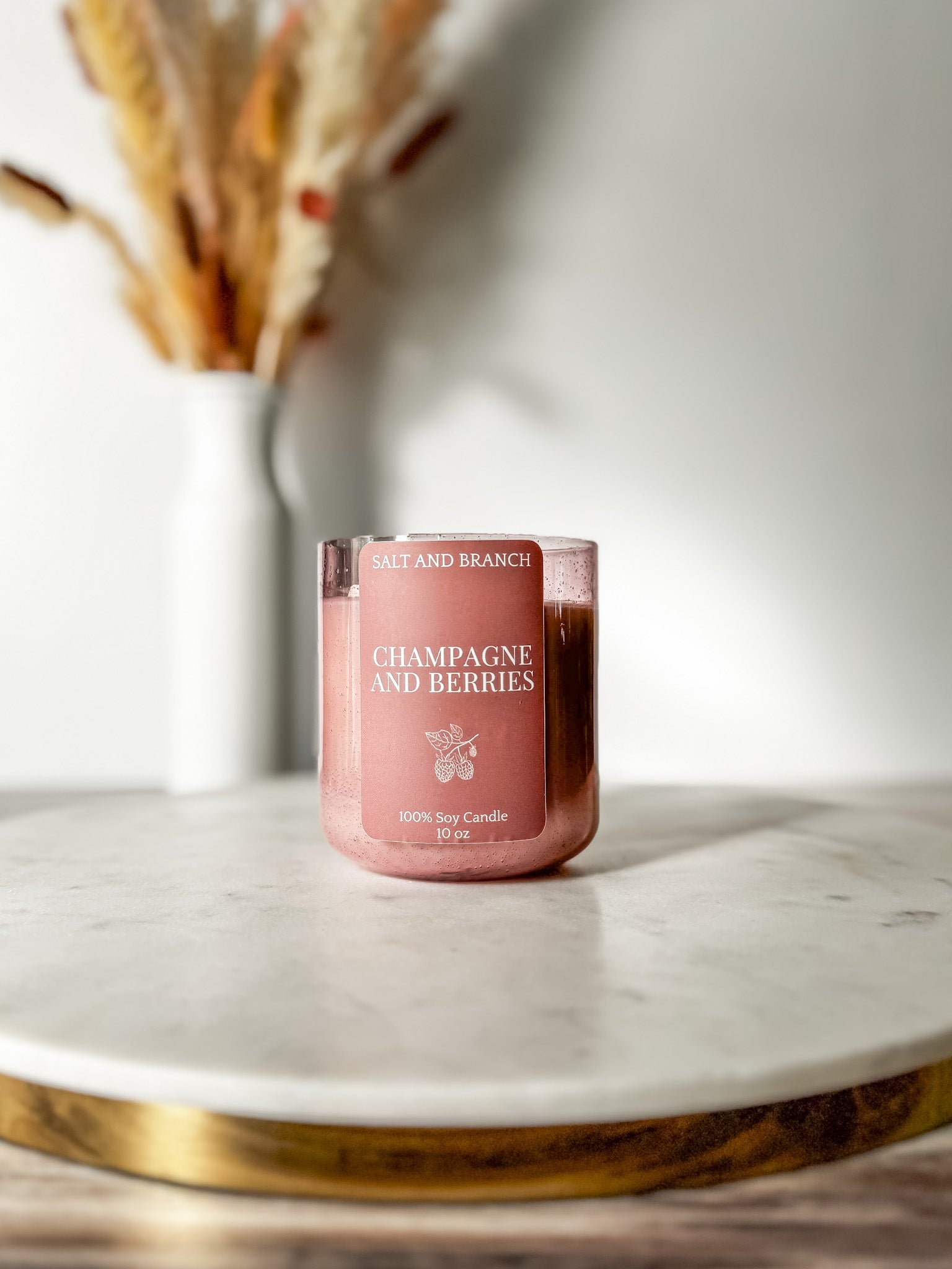 Champagne and Berries Soy Candle - Salt and Branch