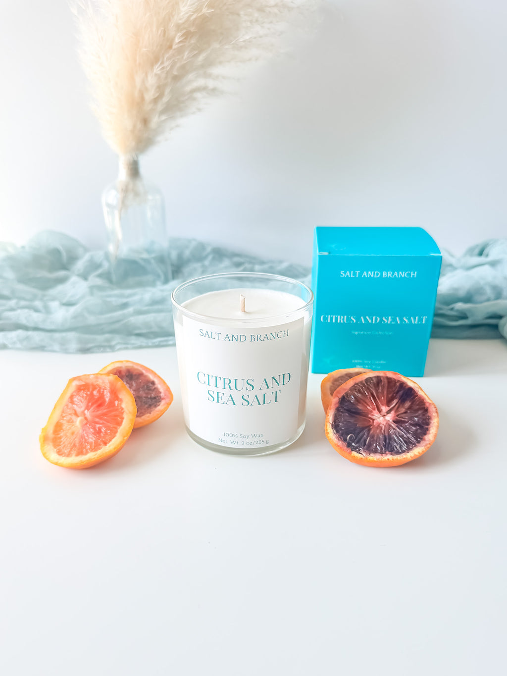 Citrus and Sea Salt Soy Candle - Salt and Branch