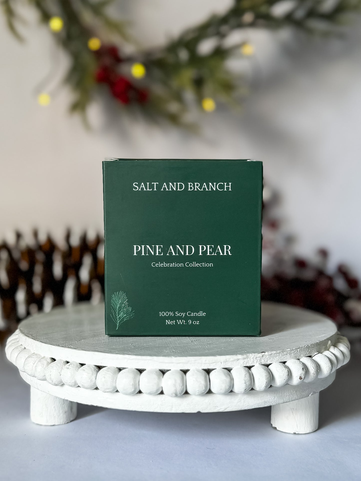 Pine and Pear Soy Candle - Salt and Branch