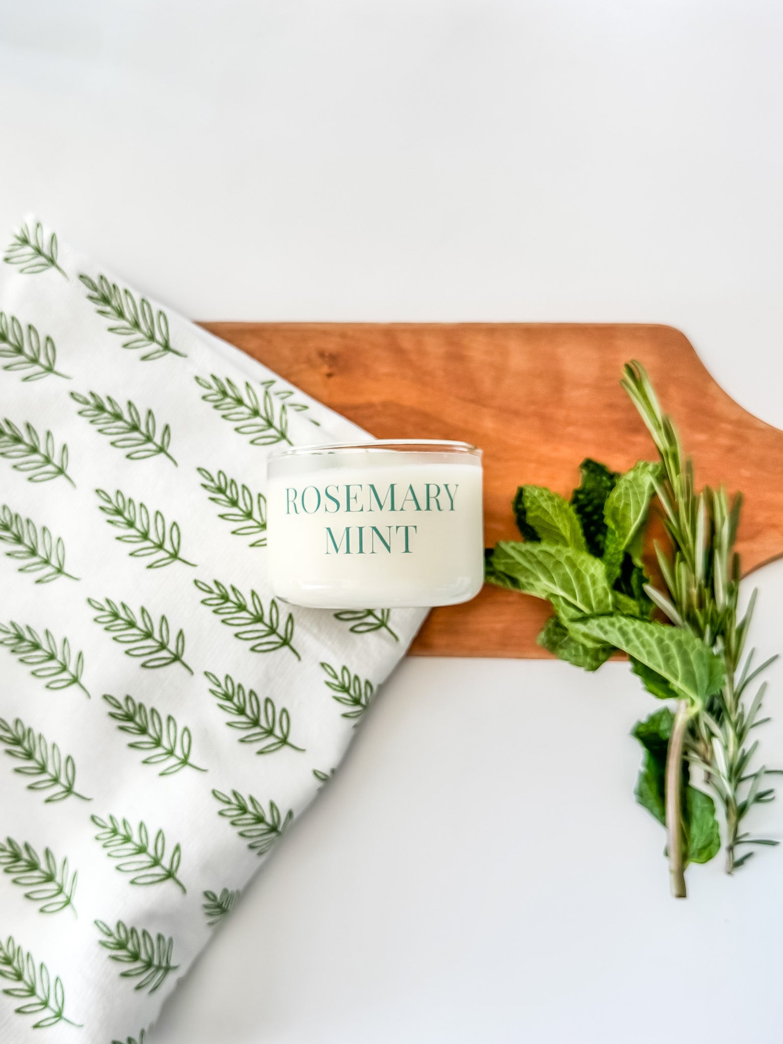 Rosemary Mint Mini Tumbler Soy Candle - Salt and Branch