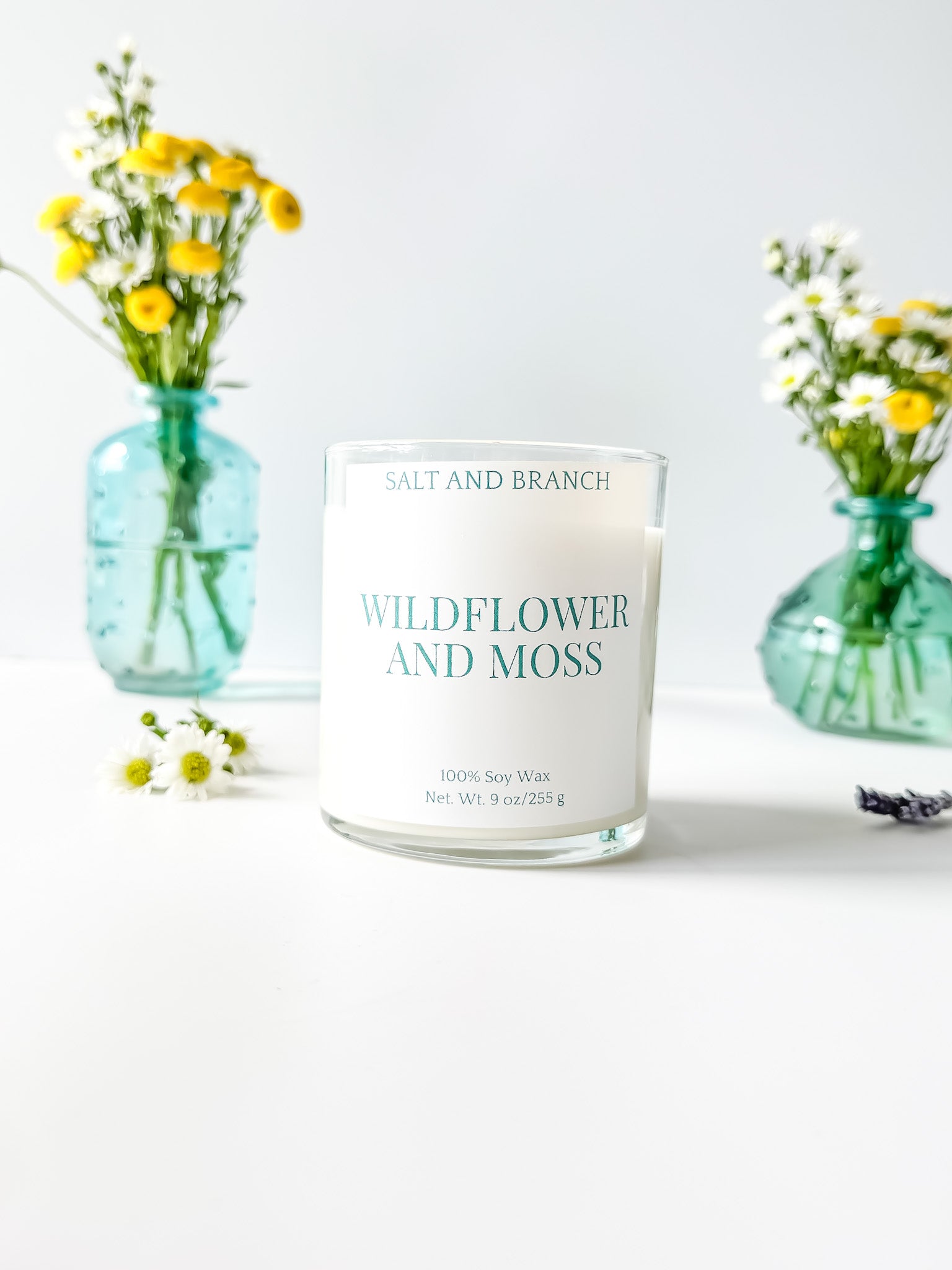 Wildflower and Moss Soy Candle - Salt and Branch